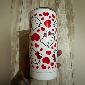Hello Kitty hearts and Hk tumbler NEW white/red